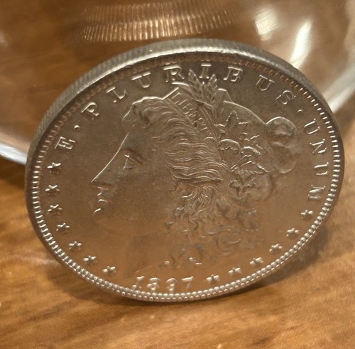 Duffy’s 1897 Morgan Silver Dollar Esoteric Unc Mirror Proof Like Finish DM950-47 - Picture 3 of 3