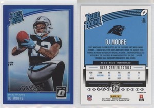 2018 Donruss Optic Rated Rookie Blue Prizm /149 DJ Moore #166 Rookie RC