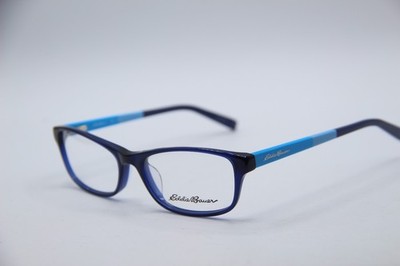 NEW EDDIE BAUER EB32219 BL BLUE AUTHENTIC EYEGLASSES 53-16