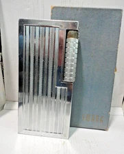 C 1960 SWANK EXTRA BIG 7 INCH TABLE LIGHTERJAPAN BOX,RARE.IN FULL WORKING ORDER