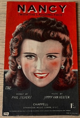 PHIL SILVERS NANCY (WITH THE LAUGHING FACE) SHEET MUSIC (1944) POP ENGLAND