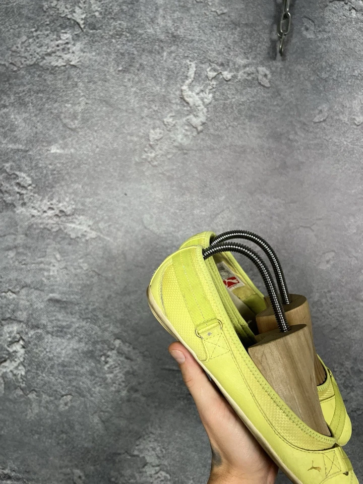 Vintage Hype Y2k Puma Leather Yellow Flats Ballets Shoes - Image 4 of 4