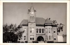 Conecuh County Courthouse Evergreen Alabama RPPC Clock Tower
