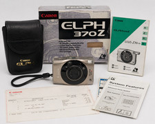 Vintage Canon ELPH 370Z APS Film Camera w/ Box Case Manuals Tested Look Japan