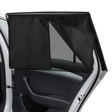 2 Pack Car Window Shades with 10 Strong Magnets 26.8"x18.5" Dual Layer Car Re...