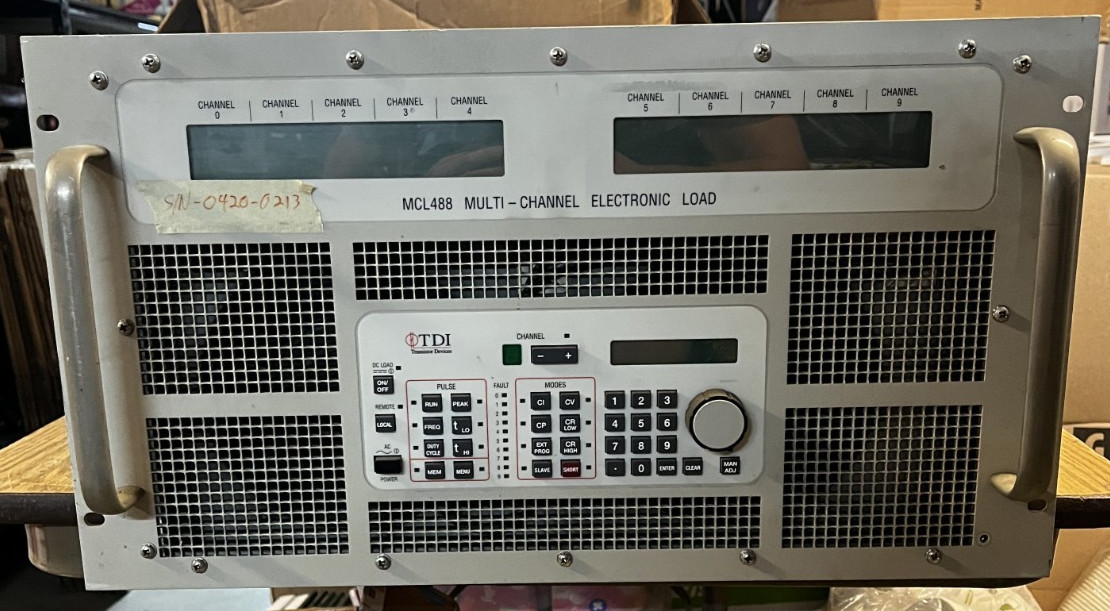 TDI Dynaload MCL488 Electronic Load Mainframe Chassis - Transistor Devices Inc.