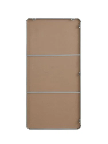 Elegant Decor Contour Metal Rectangle Mirror 30X60" Silver - Picture 11 of 11