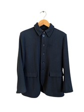 Private White VC Mens Navy Wool Shacket Size ...