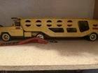 Tonka Vintage Yellow Pressed Steel Car Transporter Diecast Truck