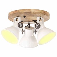Deckenlampe Industriestil 25W Weiß E27 Deckenleuchte Wohnzimmer Leuchte Vidaxl