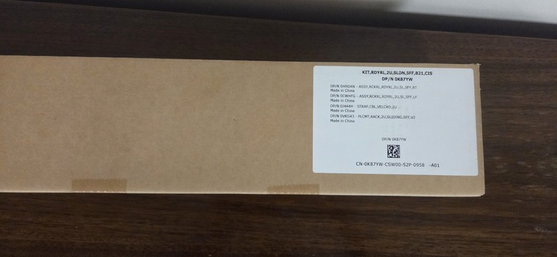 Dell Technologies DP/N 0K87YW B21 Ready Rails 2U Sliding Rail Kit NEW!!!