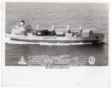 1978 Container Ship SS Mathilde Maersk Photo Taken by Aircraft Carrier CV-64