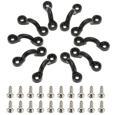Nylon Deck Loops 10er Pack Eye Hook Rigging Kit für Kajaks und kleine Boote