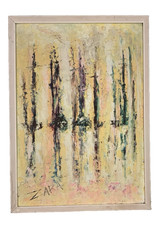 Original Abstract Contemporary Karara Empasto Oil Paintin Signed by Artist Zara
