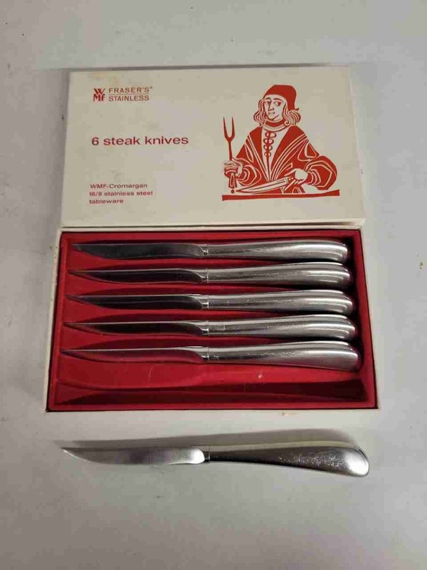 Fraser's WMF Cromargan Stainless Steel Steak Knives
