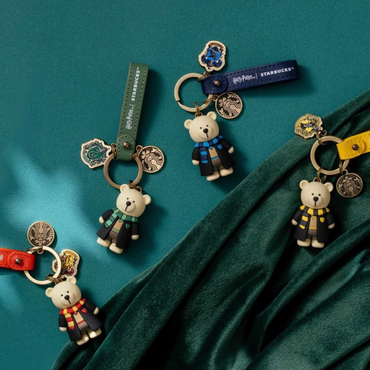 Starbucks Harry Potter Bearista Bear Keychain PVC Blind Box Full