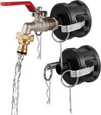 2Pcs 275 330 Gallon IBC Tote Fittings Adapter, Tank Drain Adapter with Camlock 2