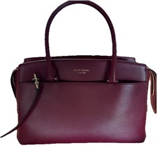 Borsa a mano Henri Bendel manico superiore molto rara, colore rosso vino