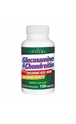 21st Century Glucosamine & Chondroitin Plus Tablets Maximum Strength 120 Count