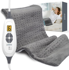   Purerelief  XL Heating Pad - 12" X 24" Electric Heating Pad for Back Pain  Cr