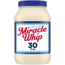 Miracle Whip Mayo-Like Dressing, For a Keto And Low Carb Lifestyle, 30 fl oz Jar
