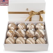 Eco-Friendly Silk Christmas Ornaments Ball Tree Wedding Party Decoration 4 Inch