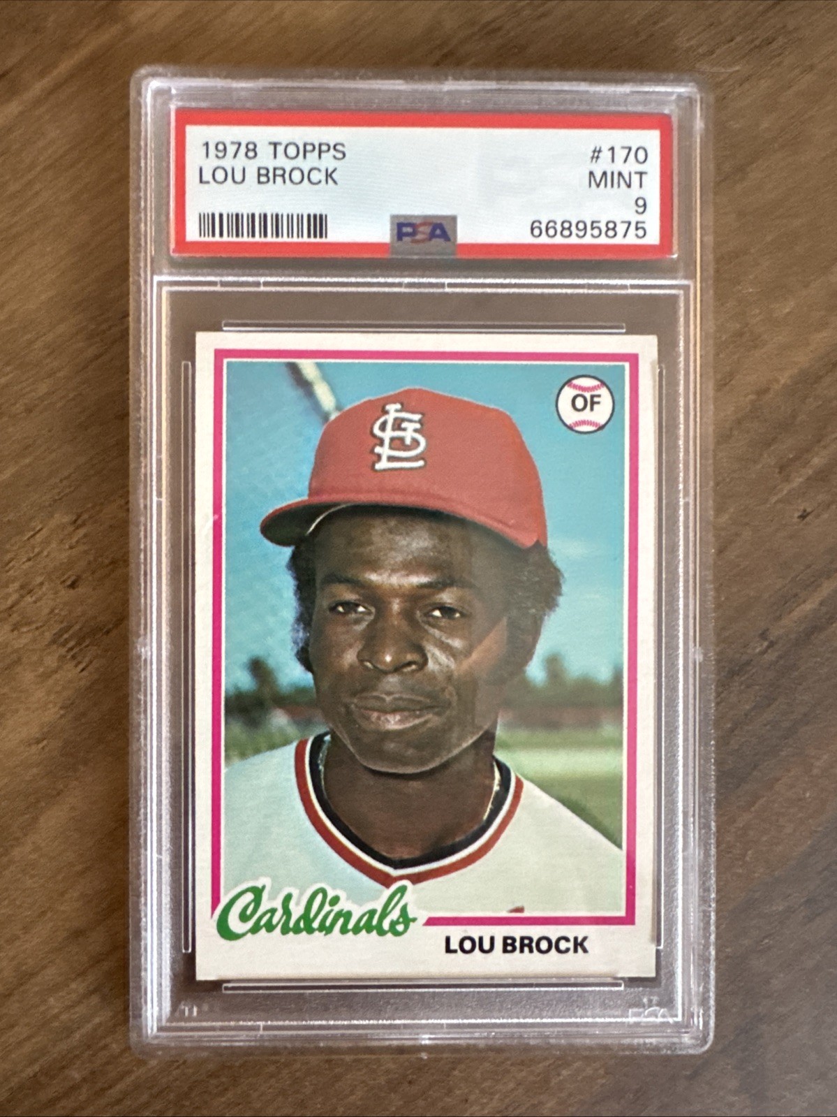 1978 TOPPS LOU BROCK #170 PSA 9