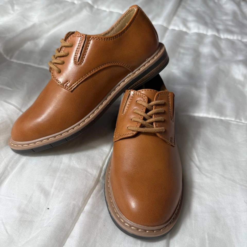 NIB Kenneth Cole New York Klay Flex Slip Cognac Dress Shoes Oxfords Sz 11 - Изображение 2 из 4