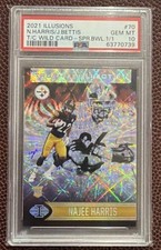 2021 Panini Illusions Trophy Col. Najee Harris, Bettis Super Bowl 1/1 PSA 10 SSP