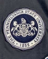 Penn State Vintage Rugby Shirt Block Color Old School Logo Champion Size Med