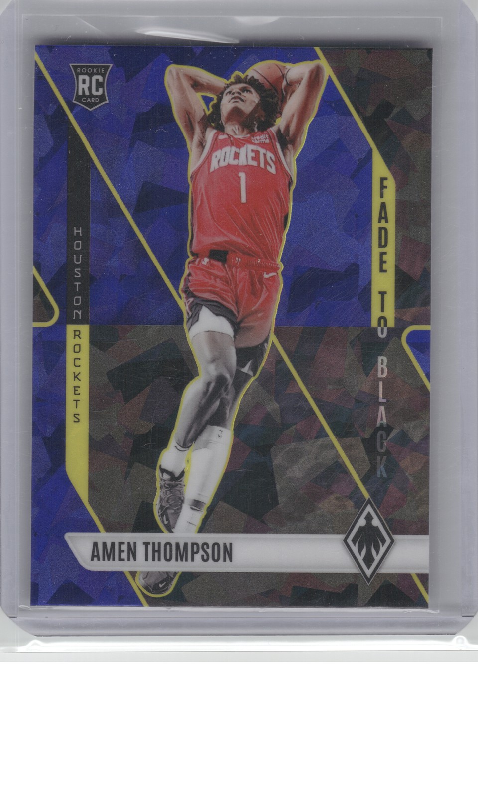 2023-24 Panini Phoenix #21 Amen Thompson Fade To Black Phoenix Blue Ice B1R2C195