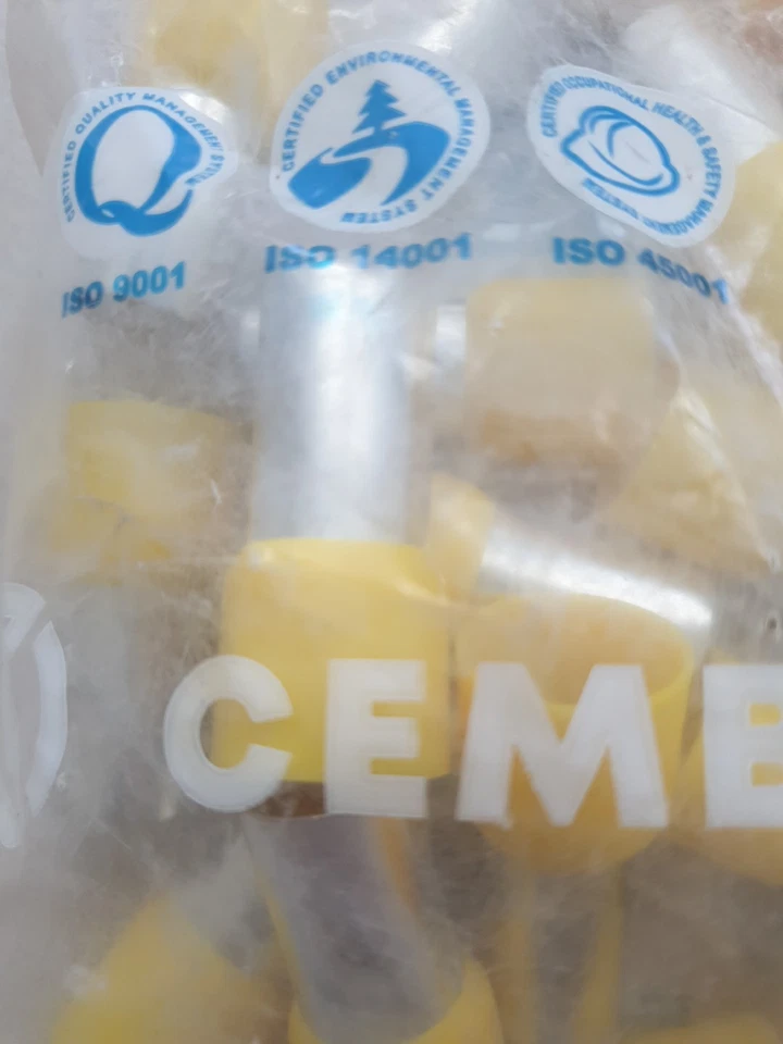 Lot De 25 Embouts De Cablage a sertir De diametre 70 Jaune Neuf - Photo 3/3