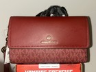 Michael Kors large flap wristlet wallet, Brandy NWT Authentic — photo 5