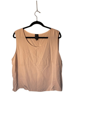 Due per due women s pink, 100% silk vintage plus size tank, 24W