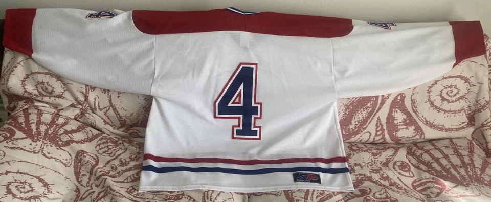 Camiseta deportiva de hockey Montreal Canadiens SP NHL #4 para hombre XL aparejo sarga 3 capas nueva sin etiquetas Foto 3 de 4