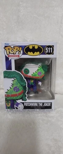 PATCHWORK THE JOKER Funko POP! Heroes #511 DC Collectible Vinyl Figure BOX WEAR