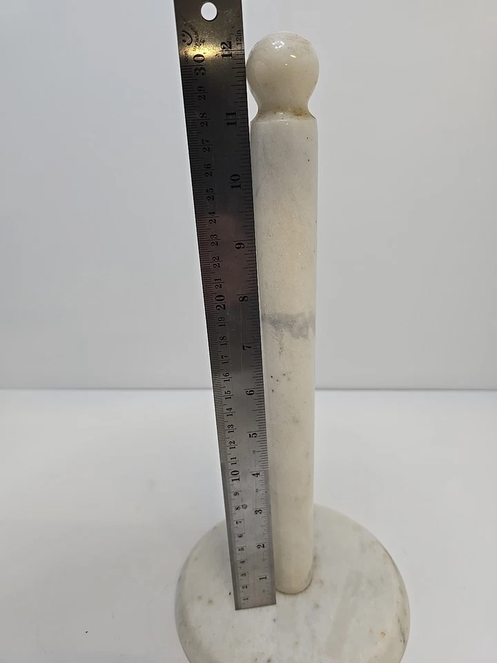 Toallero vertical de papel de mármol champán natural Foto 4 de 4