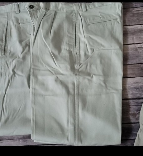 Arrow Khaki Pleated Pants-Set Of 5 Pairs - Picture 4 of 12