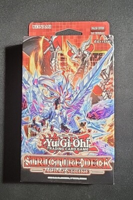 yugioh structure deck albaz Strike - Sealed - NIB - Offers Welcome This Structure Deck is built around Fallen of Albazs powerful Fusion Summoning effect that lets him absorb enemy monsters into himself to transform and includes multiple new Fusion forms to further expand his power YuGiOh Structure Deck: Albaz Strike