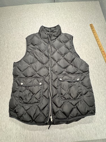 Woolrich Vest Womens 2XL Black Quilted Puffer Duck Down Fill Full Zip