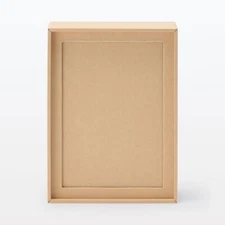 MUJI Postcard Case that can also be used as a photo frame Beige Approx. W123 x D