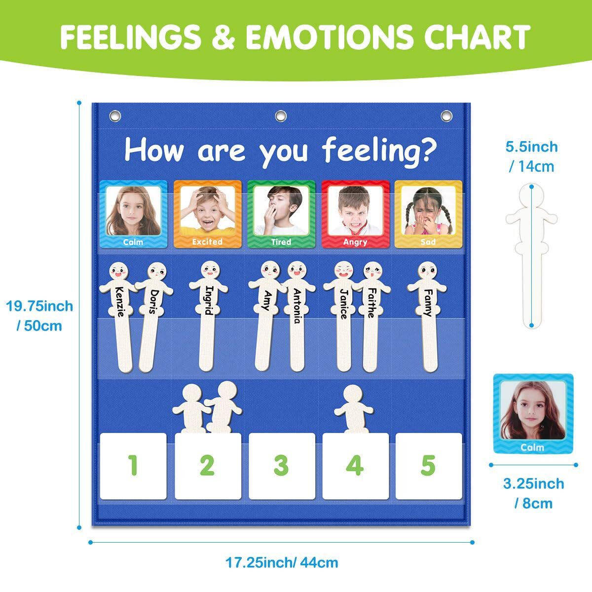 Learning Resources Tabellone Delle Emozioni 93385 - Express Your Feelings Per La Classe - 2