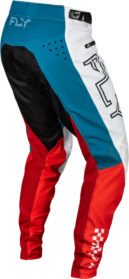 Nuevo '24 Fly Racing Rayce Bicicleta Bicicleta BMX MTB Pantalones Rojo Blanco Azul Foto 2 de 4