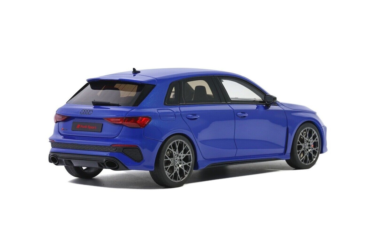 1/18 Audi RS3 Sportback Performance 2022 Blue Resin Model by GT