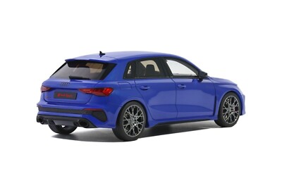 1/18 Audi RS3 Sportback Performance 2022 Blue Resin Model by GT
