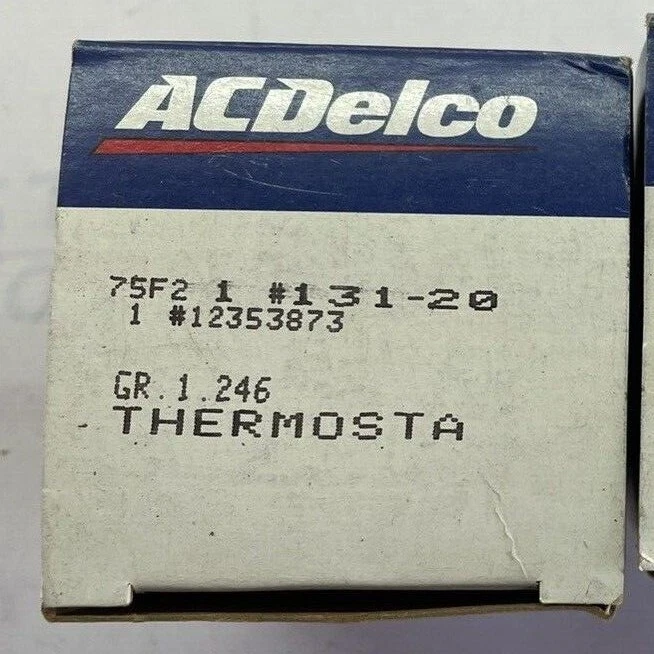 Engine Coolant Thermostat ACDelco 131-20 12353873 - Image 3 of 3