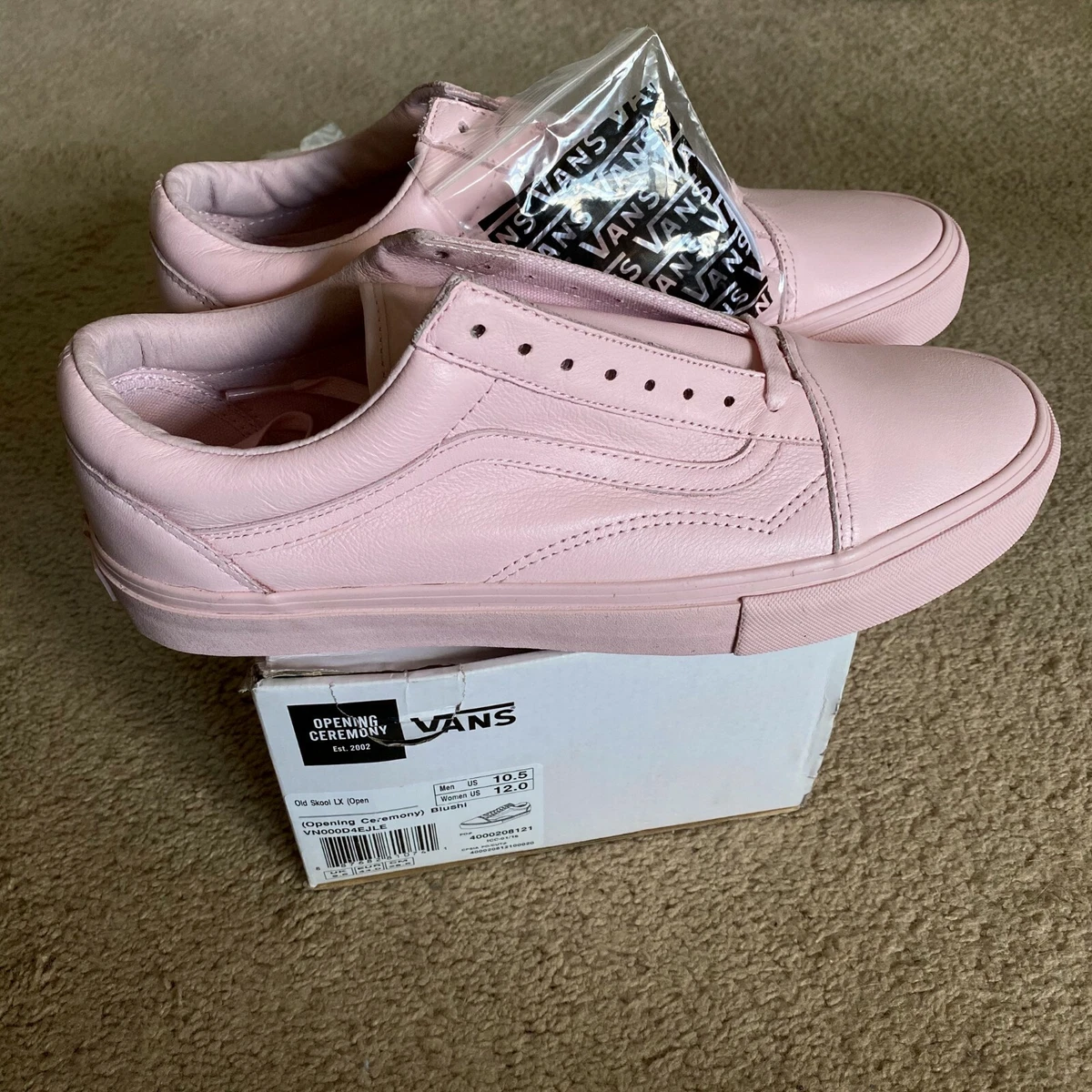 Opening x Monochrome Pink LX Skool SS16 Size 10.5 RARE | eBay