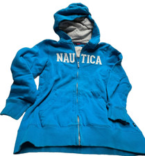 Lot 3713- Kid's NAUTICA Teal Zip Up Jacket- Size L 14-16