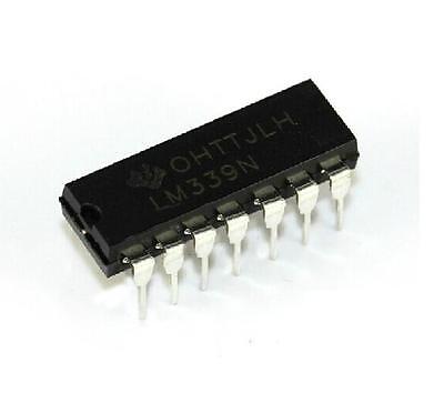 5pcs IC LM339 LM339N DIP-14 LOW POWER Quad Voltage Comparator USA Sell