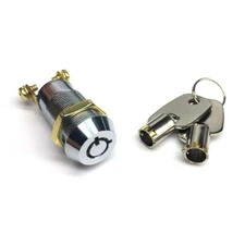 NEW Electrical Barrel Switch Key Removable In ON or OFF Position All Keyed Alike